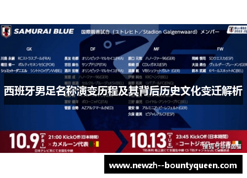 西班牙男足名称演变历程及其背后历史文化变迁解析