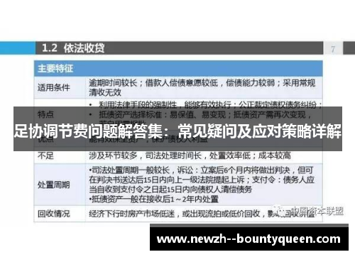 足协调节费问题解答集：常见疑问及应对策略详解